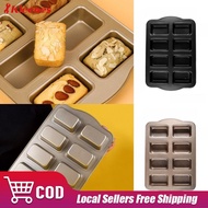 8 Cavity Mini Loaf Pan Non-stick Bread Pan Carbon Steel Brownie Pan Versatile Small Bread Loaf Pan