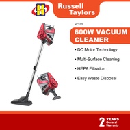 Russell Taylors Vacuum Cleaner (600W/500ML) DC Motor HEPA 2-in-1 Handheld &amp; Stick Cyclone Corded Vacuum Cleaner VC-20