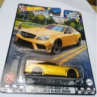 Hotwheels Premium Boulevard 12 Mercedes Benz C63 AMG Coupe Black Series