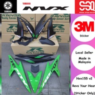 High Quality AAA Premium Sticker Stripe Yamaha Assembly NVX V1 Thai Aerox-155 (1) Cover Set Body Set Coverset Bodyset 3M