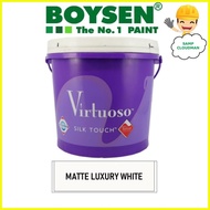 § ❐ ✗ Boysen Virtuoso Odorless Anti-Bacterial Paint with Teflon Gallon 4 Liters Matte Luxury White
