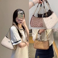 Underarm Bag coach Female Bag CV933 Olay Female Bag Color-Blocking TERI Shoulder Bag DETAILS Mahjong
