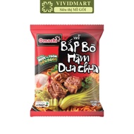 [RETAIL PACKAGE]-MASAN- Omachi Diamond noodles with pickled beef shank flavor, Omachi noodles with b