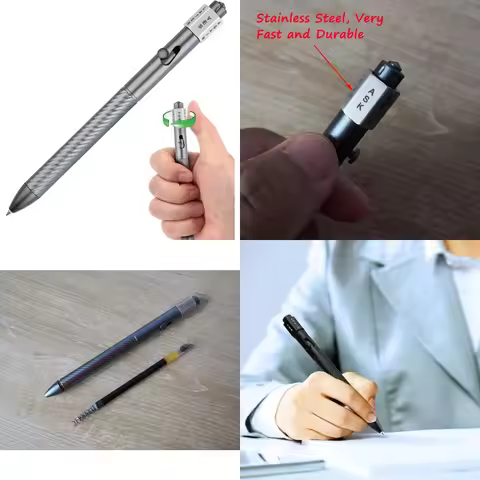 SMOOTHERPRO Fidget Spining Bolt Action Pen Retractable Ballpoint Pen with Decision Maker Compatible 