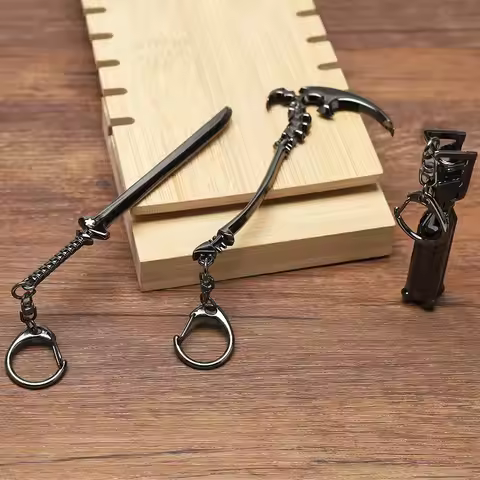 Black Rock Shooter Black Star 01451 Weapon Keychain Black Rock Sword Giant Cannon Death Reaper Sickl