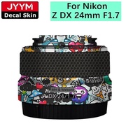 Customized Sticker For Nikon Z DX 24 F1.7 Lens Decal Skin Vinyl Wrap Protective Film Coat 24mm F1.7 