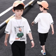 ANGUGU Childrens Fashion 2PCS(Tops+Shorts)High Quality Korean Shorts for kids boys casual clothes 1