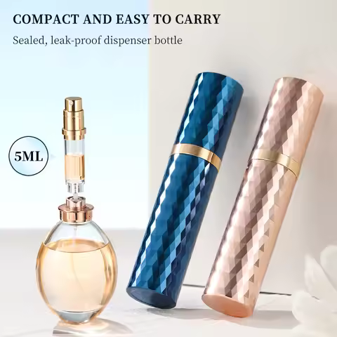 Luxury Premium class Diamond Mini Travel Portable Bottom Filling refillable perfume Bottle Mini Spra