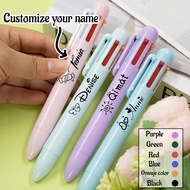 ปากกาลูกลื่นหกสีที่กำหนดเอง พร้อมชื่อ, อุปกรณ์การเรียนกลับสู่โรงเรียนสำหรับเด็ก, ปากกาสำหรับครูที่มี