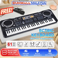 Music Electronic Keyboard 61 Keys Digital Musical Key Board Electric Piano With Microphone