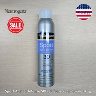 20% Sale!!! EXP.09/26 Neutrogena® Sport Active Defense SPF 30 Sunscreen Spray 141 g สเปรย์กันแดด