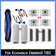 15PCS Accessories Kit for Ecovacs Deebot T80 Robot Vacuum Cleaner Main Side Brush Dust Bag Roller Ra