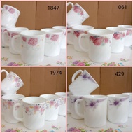 6PCS OPAL HEAT - RESISTANT OPAL GLASSWARE/OPAL MUGS