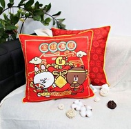 LINE FRIENDS - 咕臣 靠墊 抱枕(新年版)