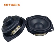 SOTAMIA 2Pcs 3 Inch Full Range Subwoofer Audio Speaker 78mm 4 Ohm 15W Square Multimedia Speaker Soun
