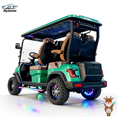 Premium Electric Car Golf Scooter Golf Club Fashion Style 4KW 5KW 48V 60V Golf Cart 4 Seaters Fast B