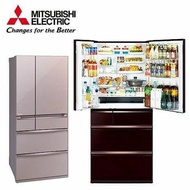 【MITSUBISHI 三菱】日製六門705L變頻鏡面冰箱 MR-WX71C-F -含基本安裝+舊機回收_水晶杏