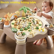Children Electric Rotating Fishing Toys with Sound Effects Parent-Child Interactive Toys 3-6 Years O