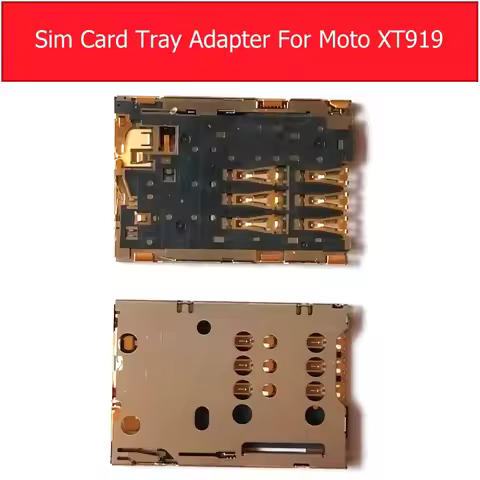 Genuine Sim Card Socket For Motorola Moto xt919 Sim Card Tray Connector For nokia n8 c7 c-00 Sim Ada