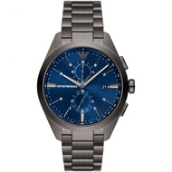 Emporio Armani Blue Dial Black Stainless Steel Strap Men Watch AR11481