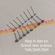 Fire Valve/Ex Oil Engine Valve Toyota Grand New Avanza 1NR 2NR 3NR Calya Sigra 12 1200cc Original