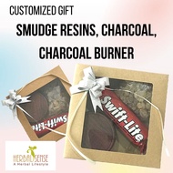 SI Customized Gift Incense Resins( Frankincense Myrrh or Copal Resin) Charcoal Charcoal Burner/Gift With Name.