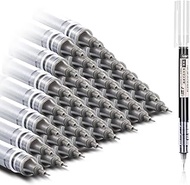 EZWORK 12 Pieces Rolling Ball Pens, Quick Dry Ink 0.5 mm Extra Fine Point Pens Liquid Ink Pen Roller