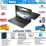 Dell Latitude 7420 Intel Core i7-1185G7 VPro, 11Gen, 14"in FHD, Windows 11Pro, 16GBRAM-1TBSSD, Backl