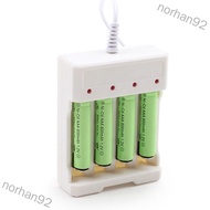 norhan92 DC5V 1A 1.2V 4 Slot AA/AAA Rechargeable Battery Charger Adapter USB Plug