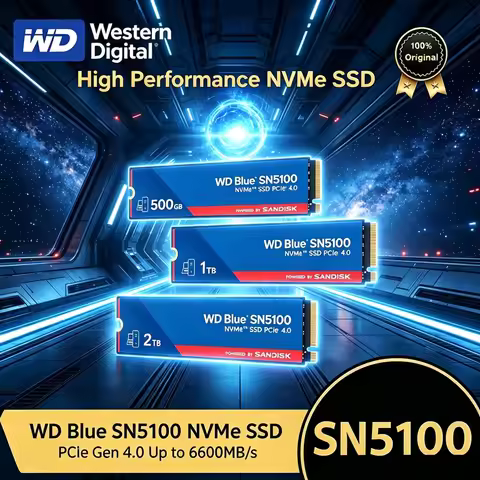 Western Digital Blue SSD SN5100 NVMe Internal Solid State Drive High Speed PCIe 4.0 Game Drive Works