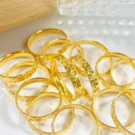Gold 916 Viral Rattan Split Ring (Ice/Snow) 916gold (Earloop)