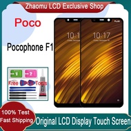 Original Pocophone F1 Poco F1 LCD Display Touch Screen With Frame Replacement