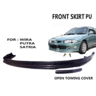 Proton Wira Satria Putra C99 Spec PU Front Skirt Lip With Removable Towing Cap For Standard 1.3 OEM 