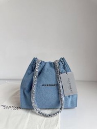 全新JILL STUART牛仔鏈條單肩包 17cm迷你號袋JILL STUART bag JILL STUART牛仔袋