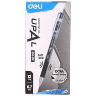 Deli EQ14-BK Upal Ballpoint Pen 0.7mm Black 12pcs/box [79EQ14-BKP12]