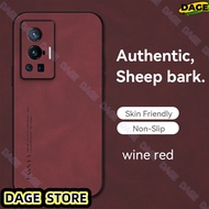 COD Case for ViVO X70 X70Pro Soft Leather Phone Case Authentic Camera Protection Luxury Sheep Bark C