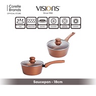 Visions Metal Cookware Saucepan 18cm