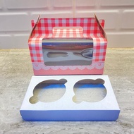 CUPCAKE BOX CONTAINS 2 10PCS CUPCAKE BOX MUFFIN BOX/ GOODIE BAG/ SOUVENIR BAG/ TWO CUPCAKE BOX
