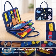 Foldable Educational Busy Book Busy Board Book for Toddlers