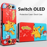 For Nintendo Switch Protective Case Switcholed Case Dock Case for Switch OLED Model Hard Case Detachable Shell Dock