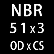10ชิ้น/ล็อตแหวนยางไนไตรล์ NBR ซีล O แหวน CS 3Mm OD 51/54/55/56/57/58/60/65/68/70*3Mm O-Ring Seal Nit