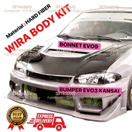 WIRA FRONT BONET EVO9 / EVO3 KANSAI BUMPER / FIT SATRIA PUTRA ARENA BONET BUMPER / Material : HARD F