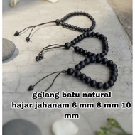 Hajar Jahanam agate drawstring bracelet 6 8 10 mm