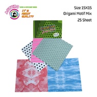 ASTURO Mixed Motif Origami Paper 15X15