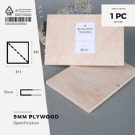 9mm Plywood (4ft x 4ft) DIY board sheet | timber panel wood | plain plywood | Papan Perabot | Papan 