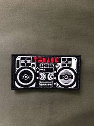 📻 收音機Radio 刺繡魔術貼熨縫章 embroidery iron-on Velcro patch