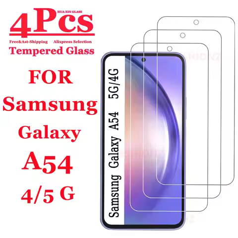 99D Tempered Glass Screen Protector for Samsung Galaxy A54 5G 4G, 1 to 4PCs