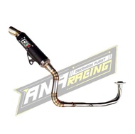Knalpot racing samlong TZM project inlet 38mm carbon hitam aerox 155 old new pcx 150 vario 125/150 1