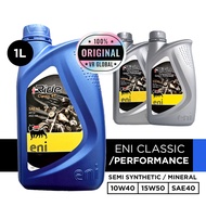 ENI I-RIDE PERFORMANCE 10W40 / 15W50 (SEMI SYNTHETIC) - CLASSIC SAE40 (MINERAL) ENGINE OIL ITALY 1L