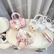 (Gift Charm) crossbody bag, women's book bag, Clear shoulder bag with many cuta patterns N792